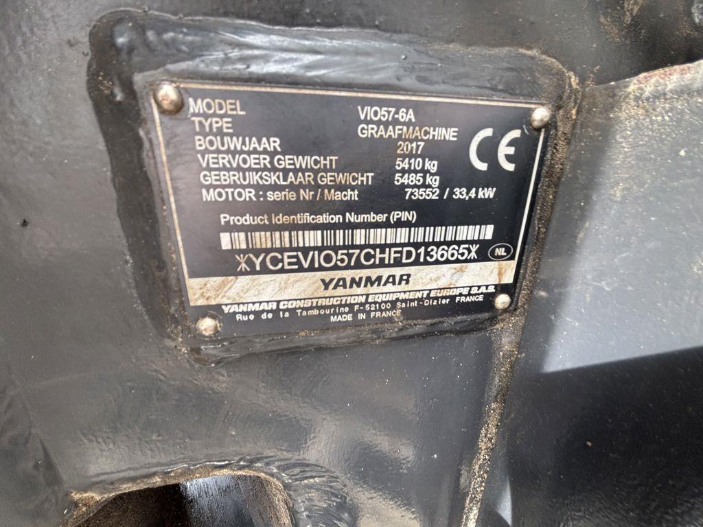 Yanmar VIO57 Rupsgraafmachines