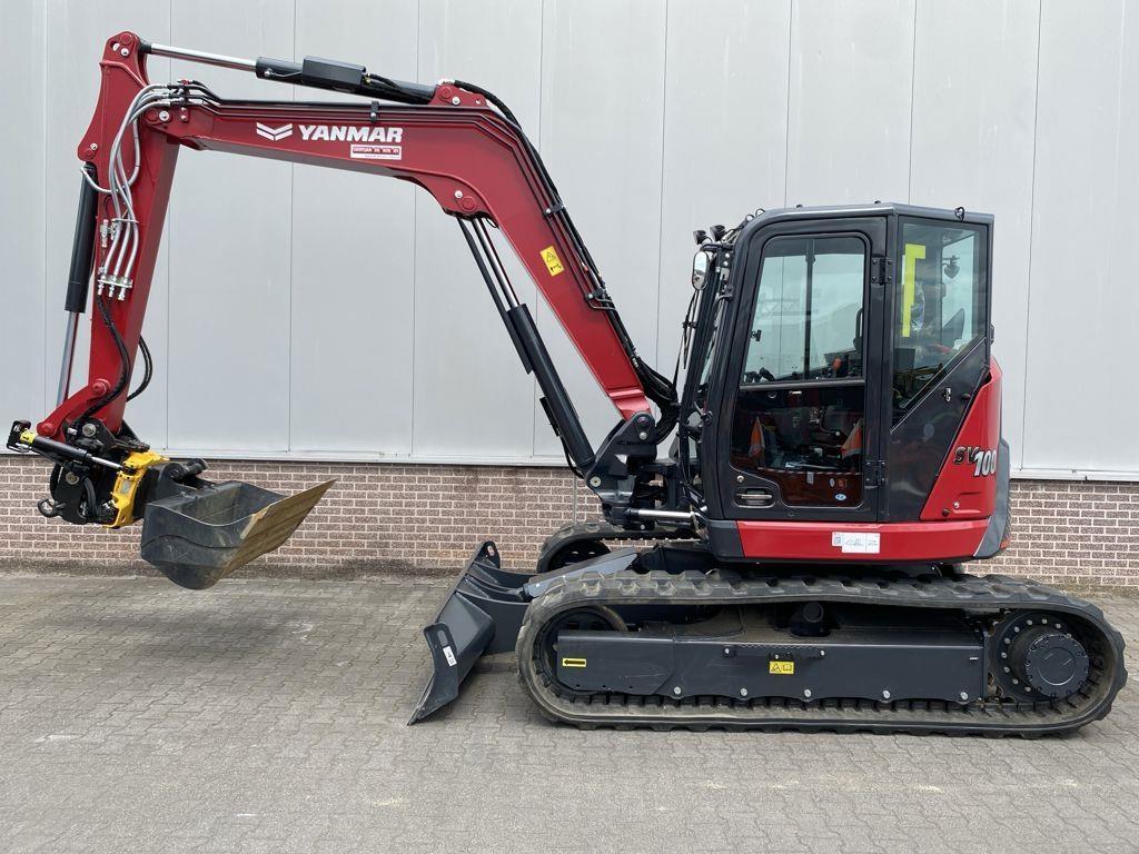 Yanmar SV100-7 incl. vaste Engcon (serv. 58382) Midigraafmachines 7t - 12t
